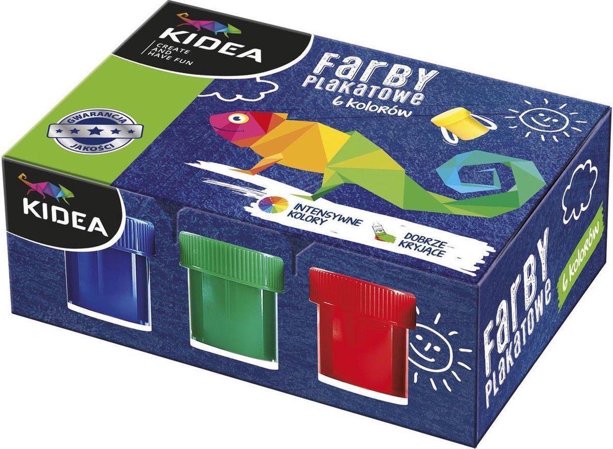 Kidea Verf 6 Kleuren 20 Ml