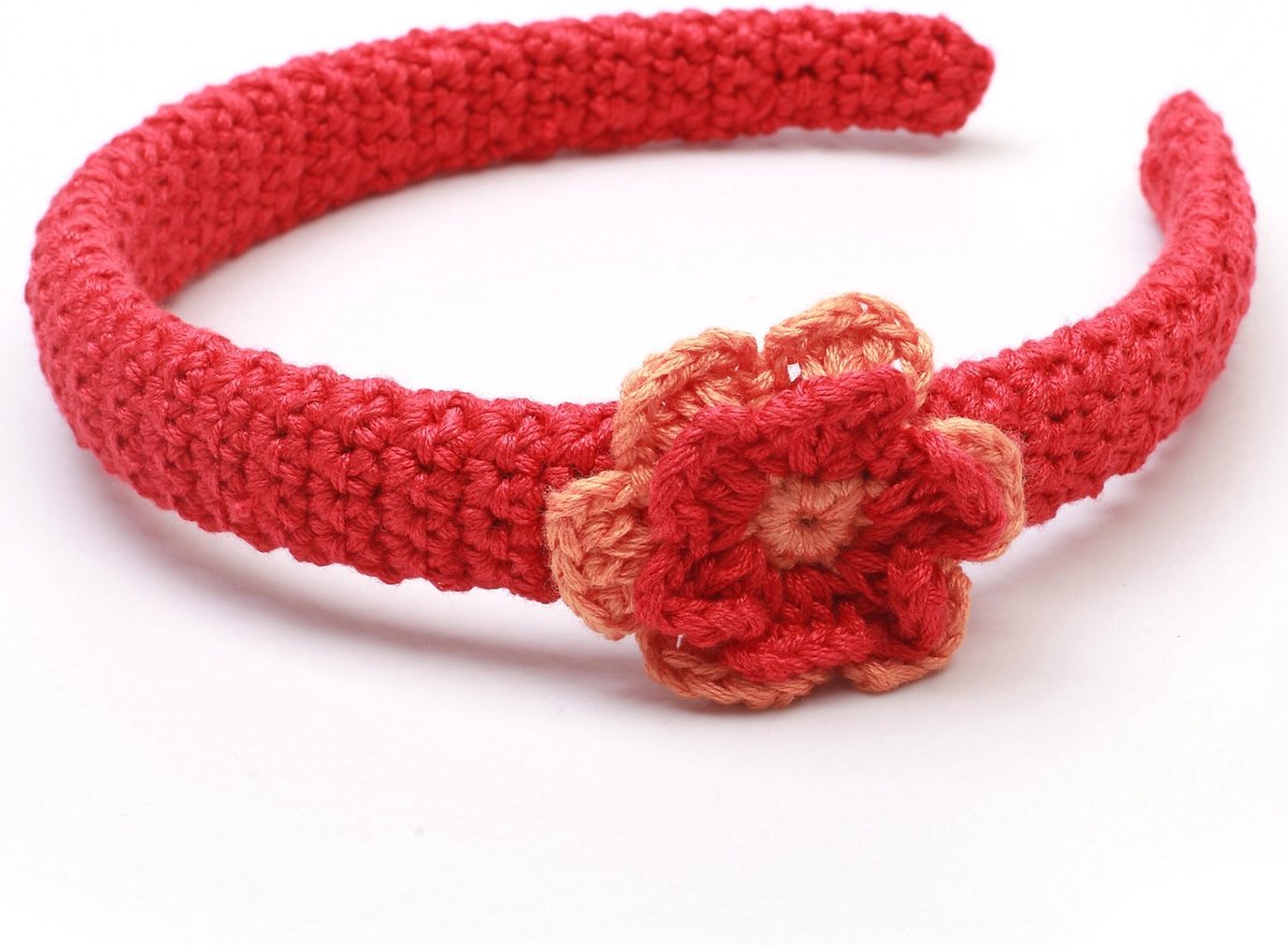 Naturezoo Haarband Bloem Rood/oranje