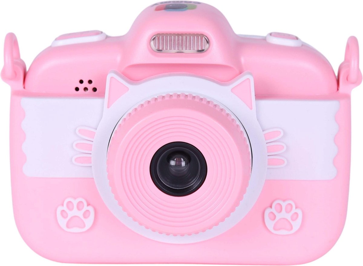 Cammy Kidstouch - Kindercamera met Touchscreen - Fototoestel voor kinderen - Inclusief 32GB SD kaart - Nederlandse Handleiding - Roze