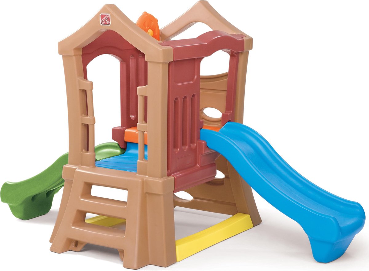 Step2 Speeltoestel Play Up Double Slide Climber - twee niveaus en twee glijbanen