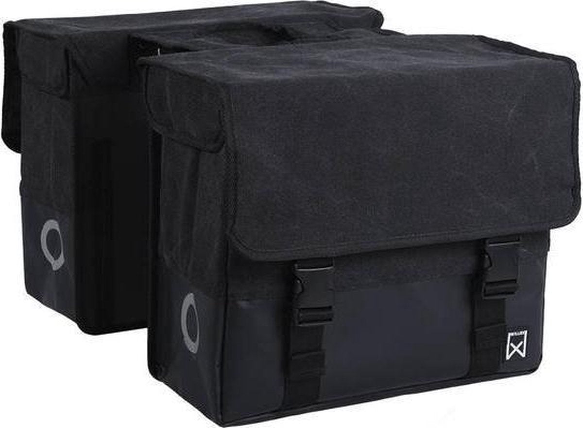 Dubbele Canvas Plus Tas 67 L Zwart/Matzwart