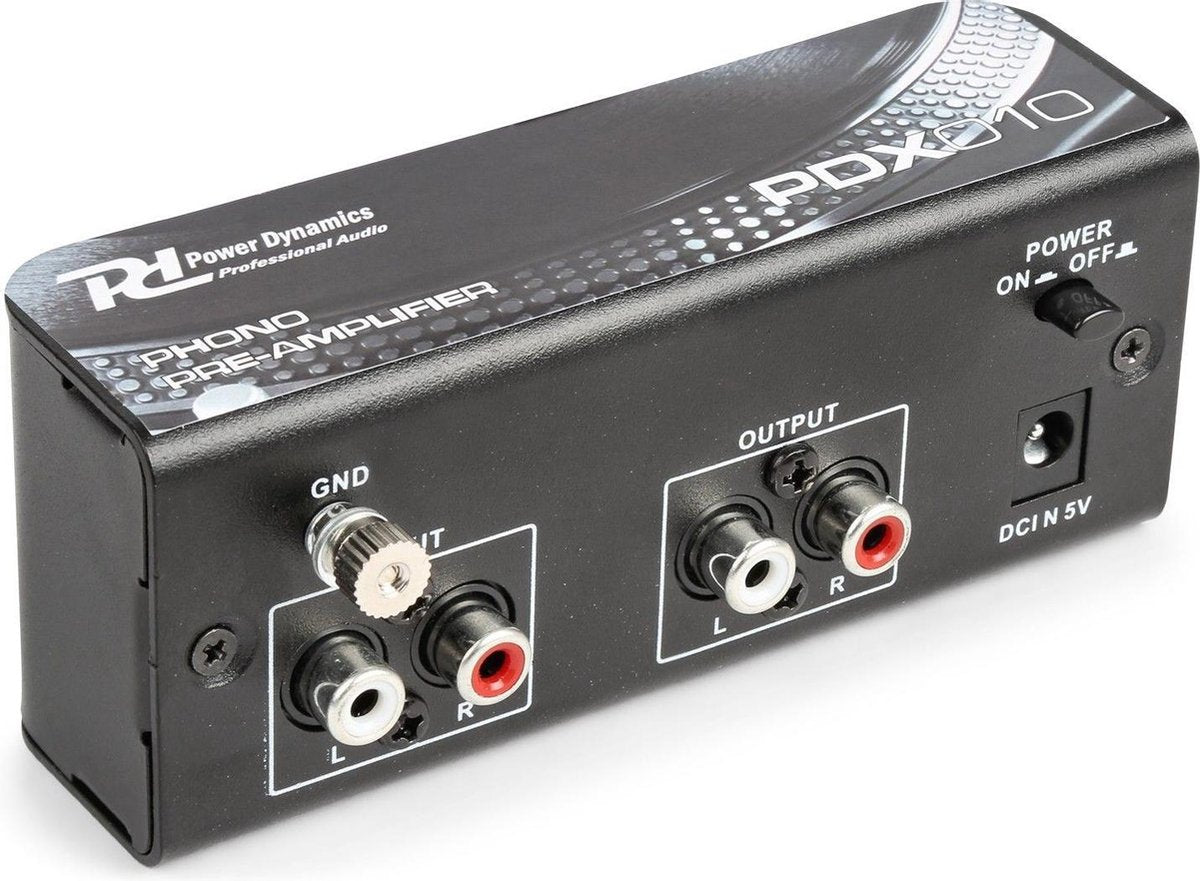 Phono voorversterker - Power Dynamics - PDX010 - Phono voorversterker - stereo - met RIAA correctie
