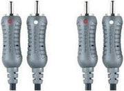 Bandridge AL-423 audio kabel 5 m 2 x RCA Grijs