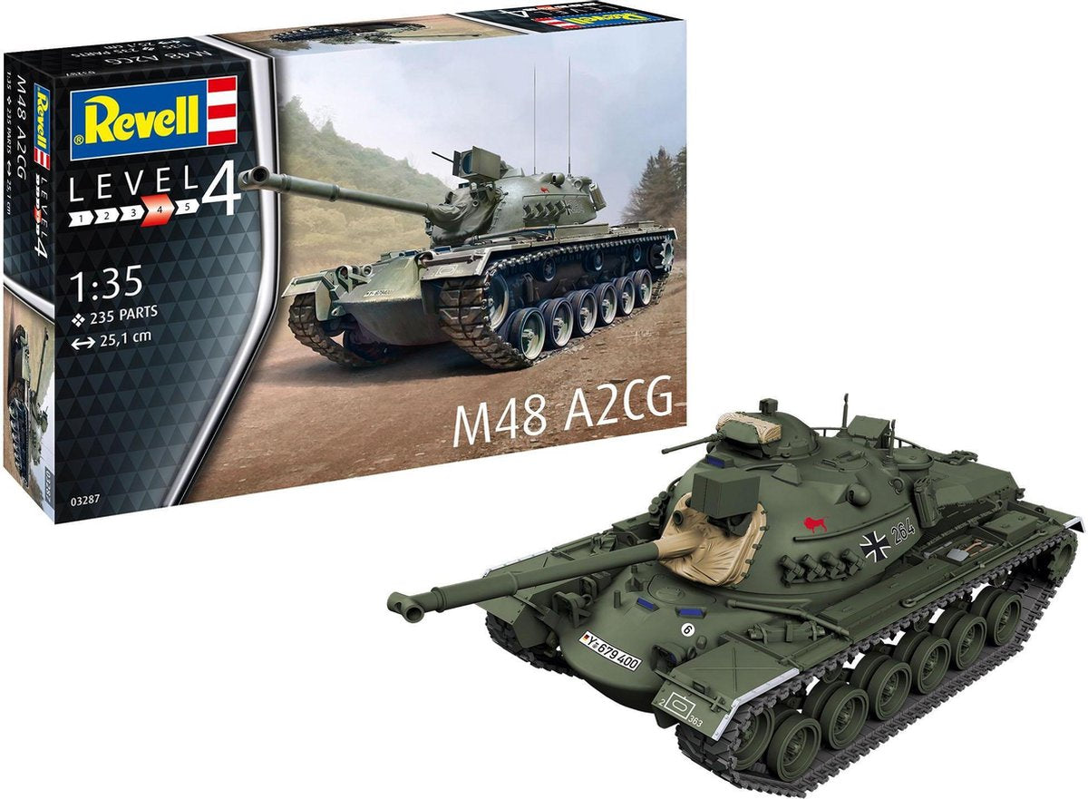 1:35 Revell 03287 M48 A2CG Tank Plastic kit