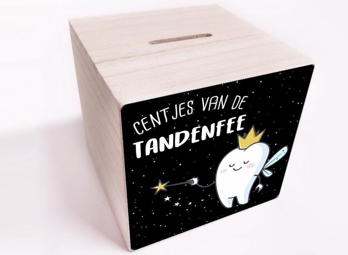 BrandLux Spaarpot | Tandenfee zwart ster