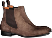 Santoni InstapSchoen Bruin Bruin  - Maat 40.5 - Heren - Herfst/Winter Collectie - Suède
