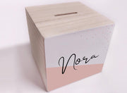 BrandLux Spaarpot | Confetti dots old pink