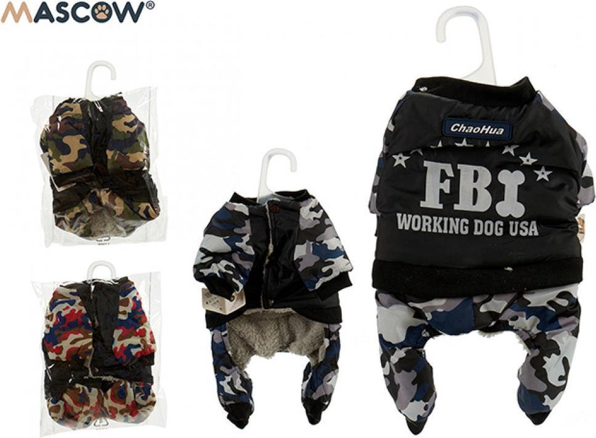 Dog Coat Fbi - Mascow - Camouflage Green - Size S