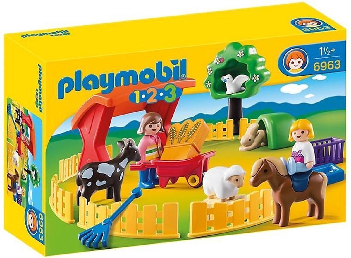 PLAYMOBIL 1.2.3  Kinderboerderij - 6963