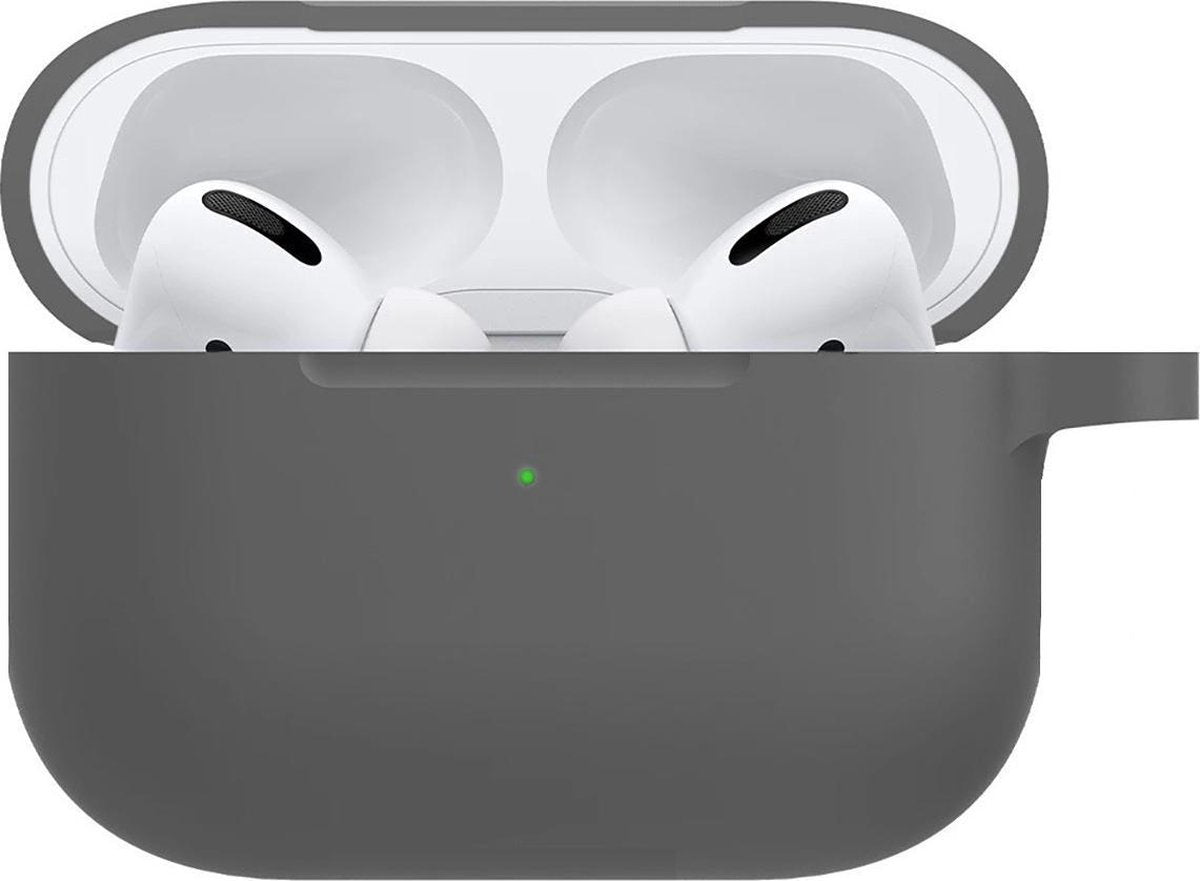 Hoesje voor Apple AirPods Pro Case Siliconen Hoes - Grijs