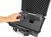 Koffer - Iron Case - Harde Cover voor Acer Chromebook / Travelmate | Zwart | Zelf Uitsnijden| Accessoires voor Laptops / Bescherming / Protectie| Waterdicht