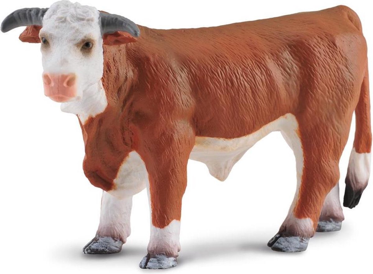 Collecta Boerderijdieren (L): HEREFORD STIER 12.8x6x8.3cm