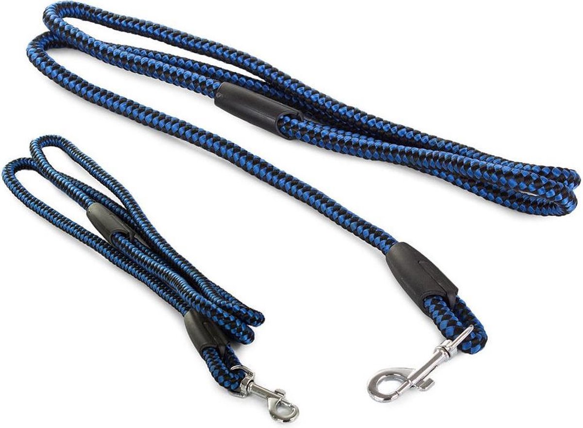 Korte hondenriem - 120 cm - Blauw