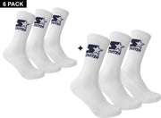 Starter 6-Pack Sportsokken - Witte Sokken - Algemeen - maat  39 - 42