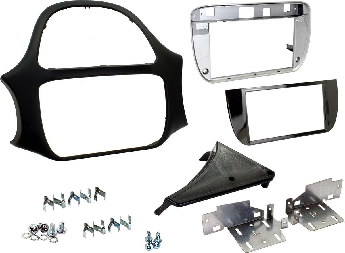 2-DIN frame ECO Fiat Punto Evo 2010 - zwart