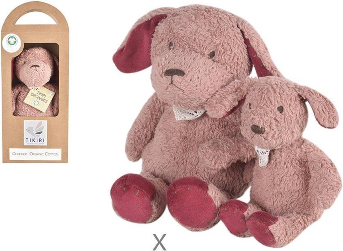 Tikiri Knuffelhond 25 Cm Bruin