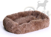 Dogs&Co  Luxe Benchkussen -  hondenmand - Fluffy Hondenmand - Heerlijk zacht - 70x60cm Khaki