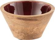 J-Line Kom Mango Hout Bordeau Small