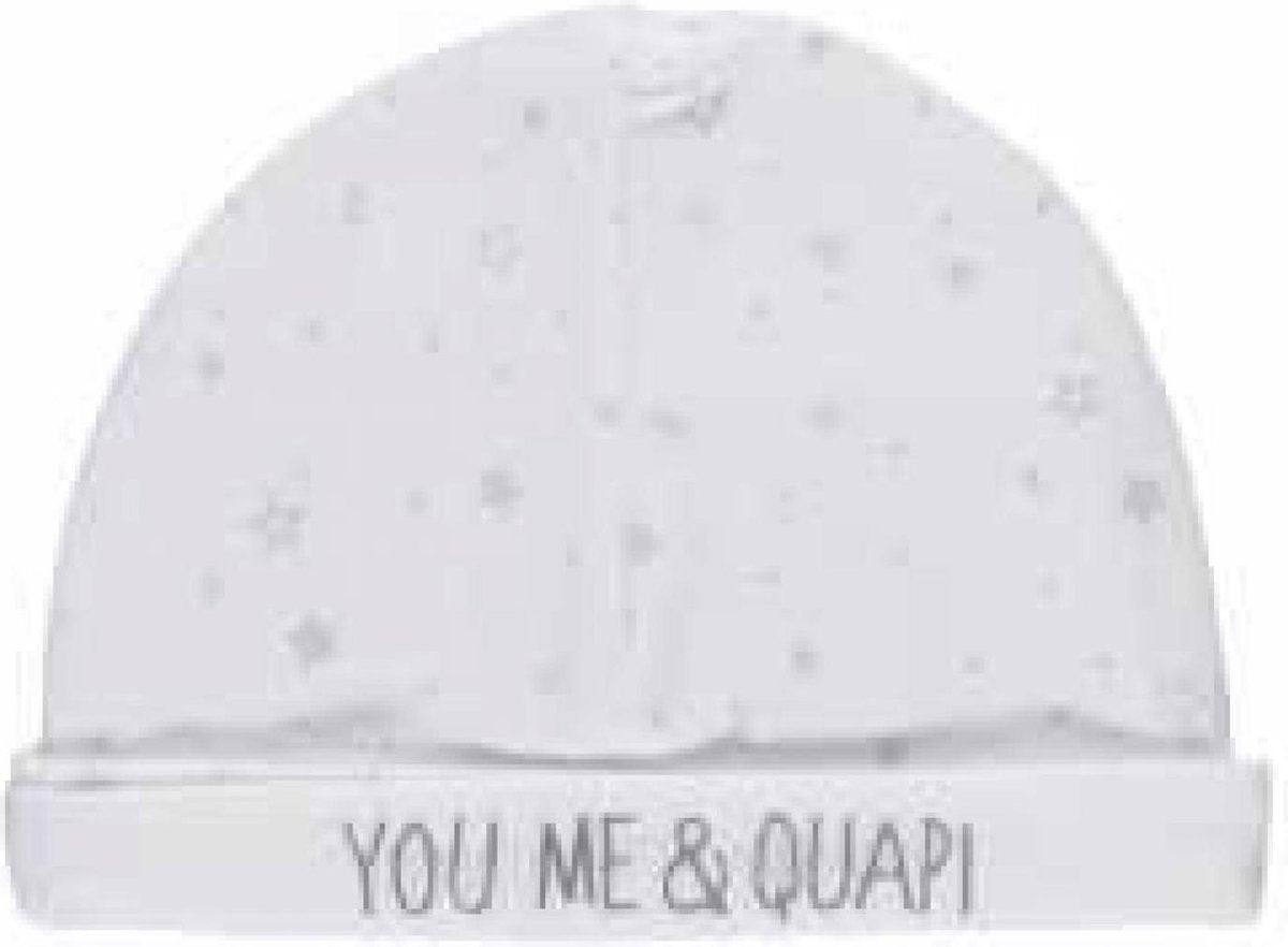 Quapi Newborn Unisex Mutsje Zia - Wit