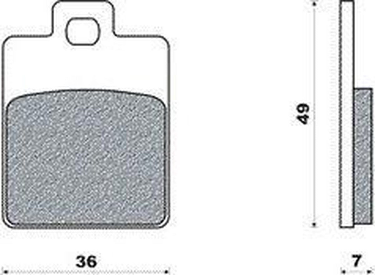 Remblokken New fren Piaggio Zip Gilera Runner Vespa LX Vespa S