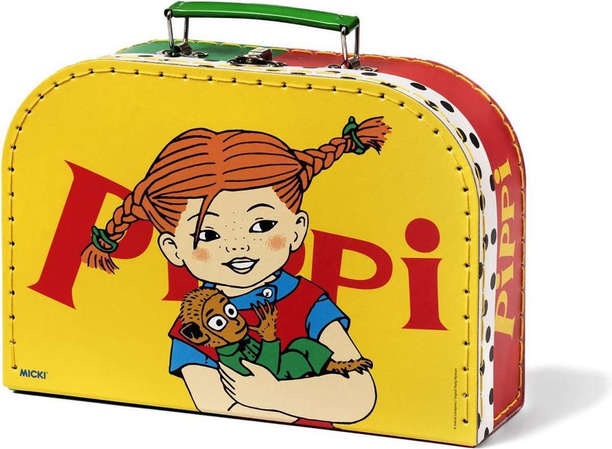 Micki Pippi Langkous koffertje (25cm/geel)