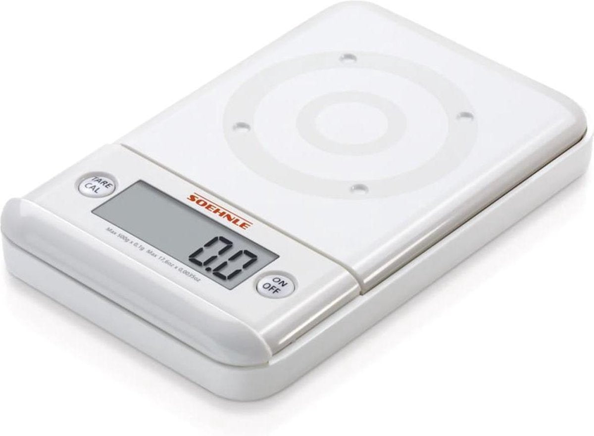 Soehnle Keukenweegschaal Ultra 2.0 wit 0.5 kg 66150