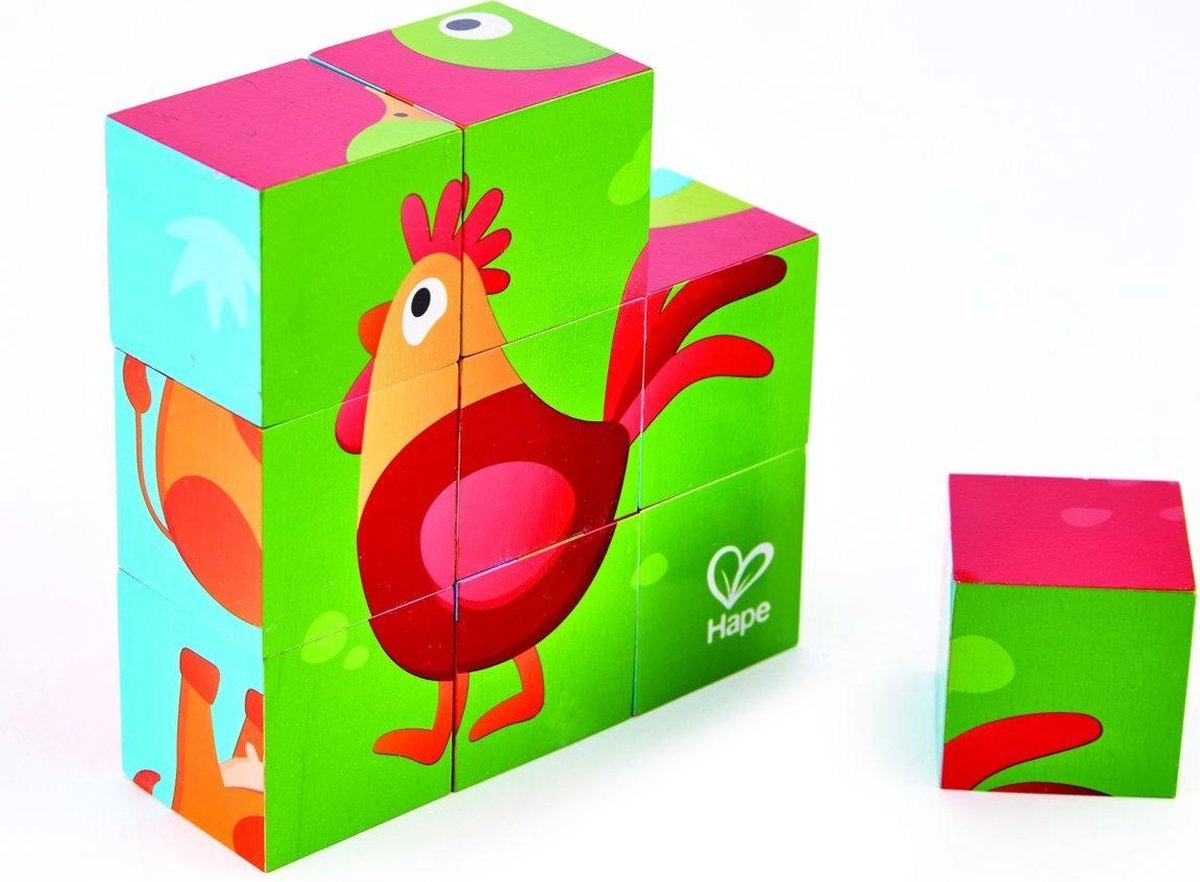 Hape Boerderij Dieren Blokpuzzel