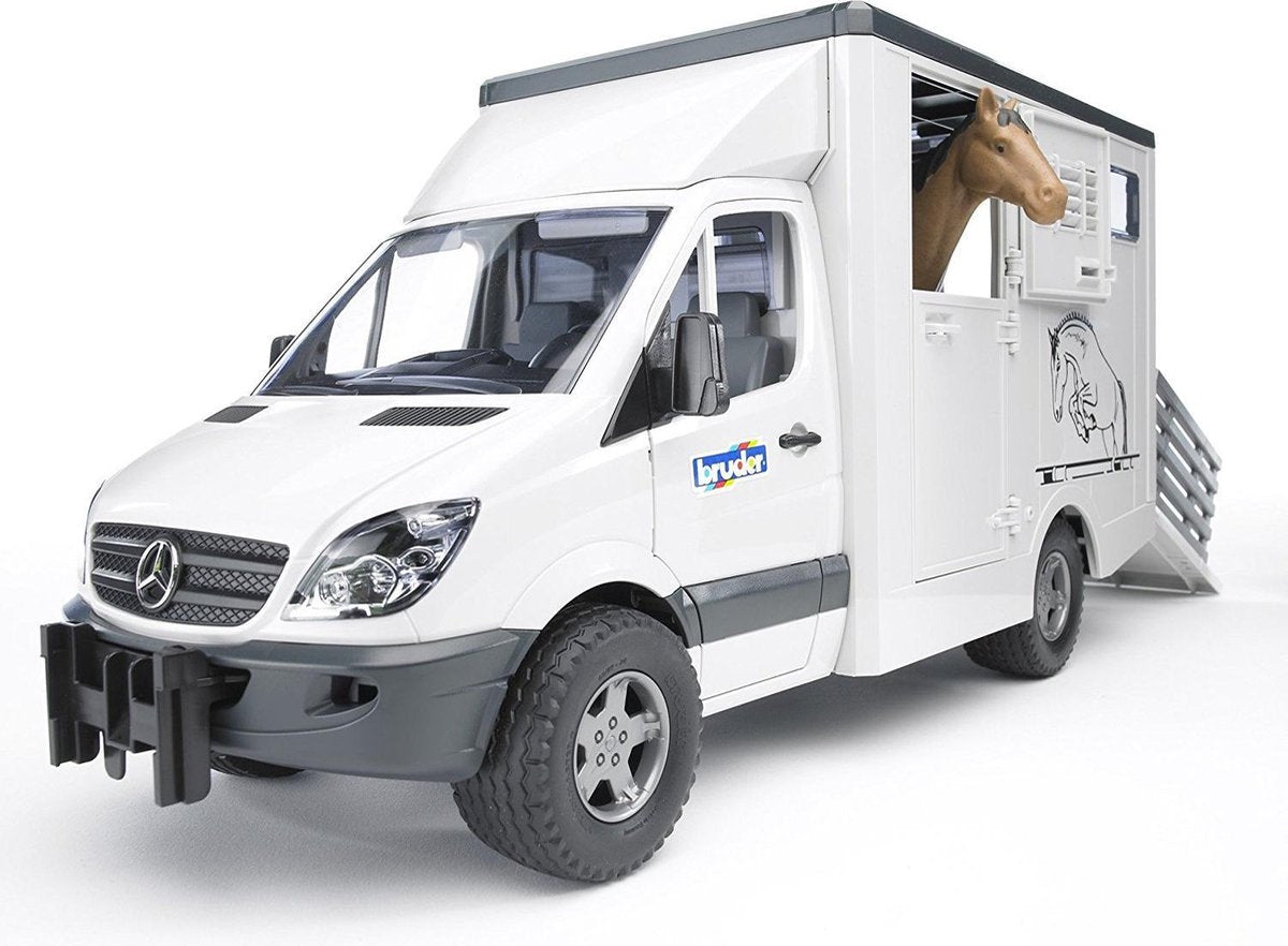 Bruder - Mercedes Benz Sprinter animal transporter incl. 1 horse (2533)
