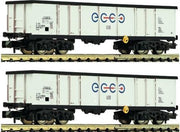 Fleischmann 841014 2-delig Set: open goederenwagens ecco rail