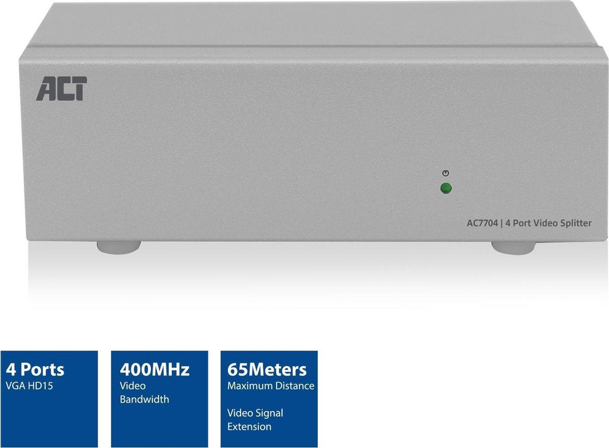 ACT AC7704 video splitter VGA 4x VGA