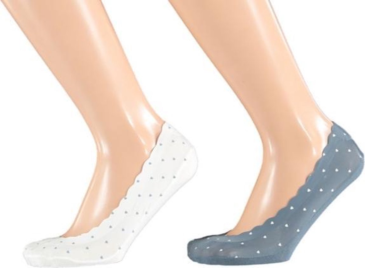 Sarlini Dames invisible sneakersok | 2-pack | Hearts | Maat 36-41