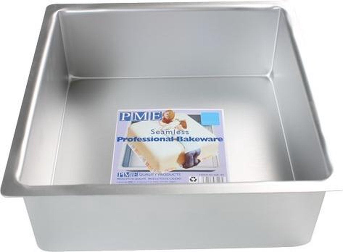 Taartpan PME Extra Hoog - Vierkant 40x40x10cm| Bakvorm| Square XL