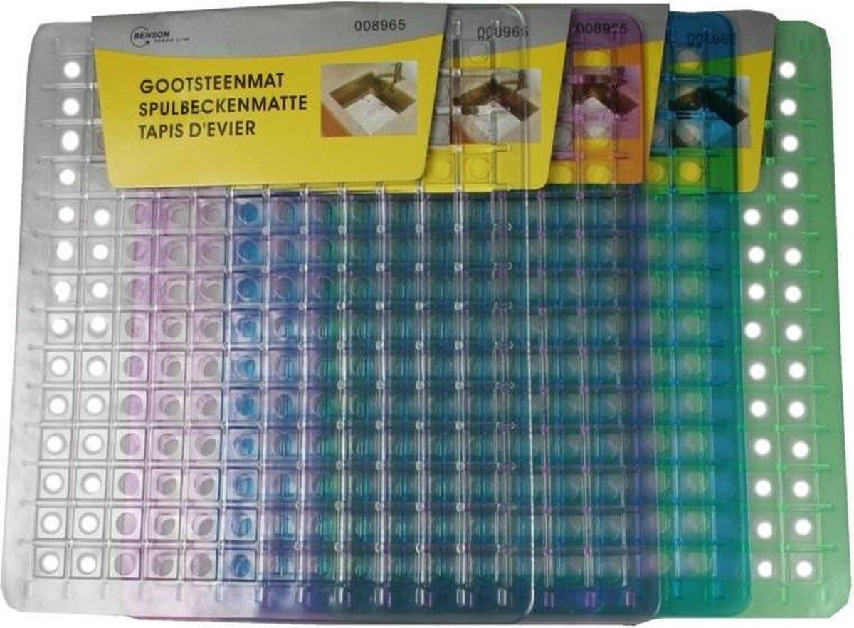 Gootsteenmat Transparant Vierkant