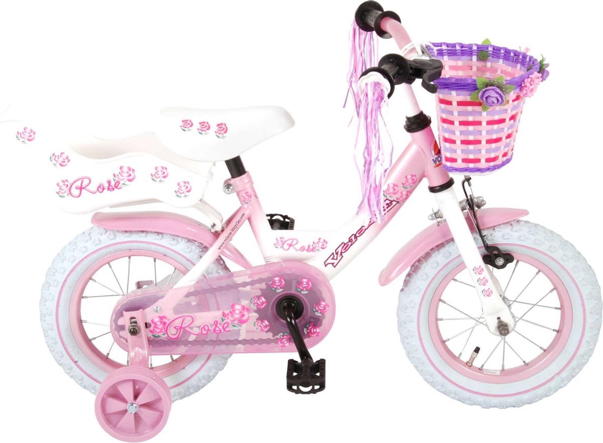 Volare Rose Kinderfiets - Meisjes - 12 inch - Roze
