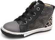 Shoesme- Eerste stap schoentjes- Meisjes- Leder- Glitter- Grijs