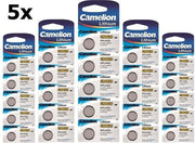 25 Stuks (5 Blister a 5st) Camelion CR1620 3v lithium knoopcelbatterij