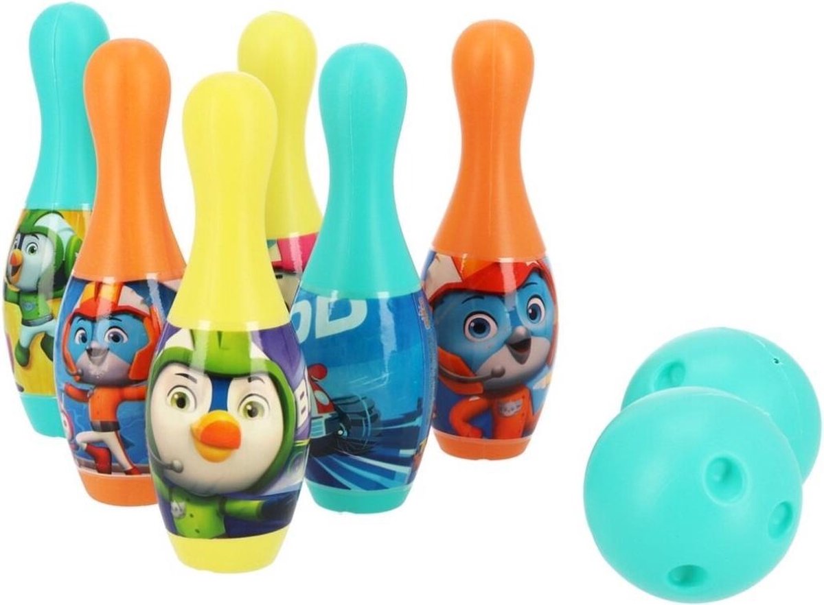 Gerimport Bowlingset Top Wing Junior 6 X 18 Cm Groen 8-delig