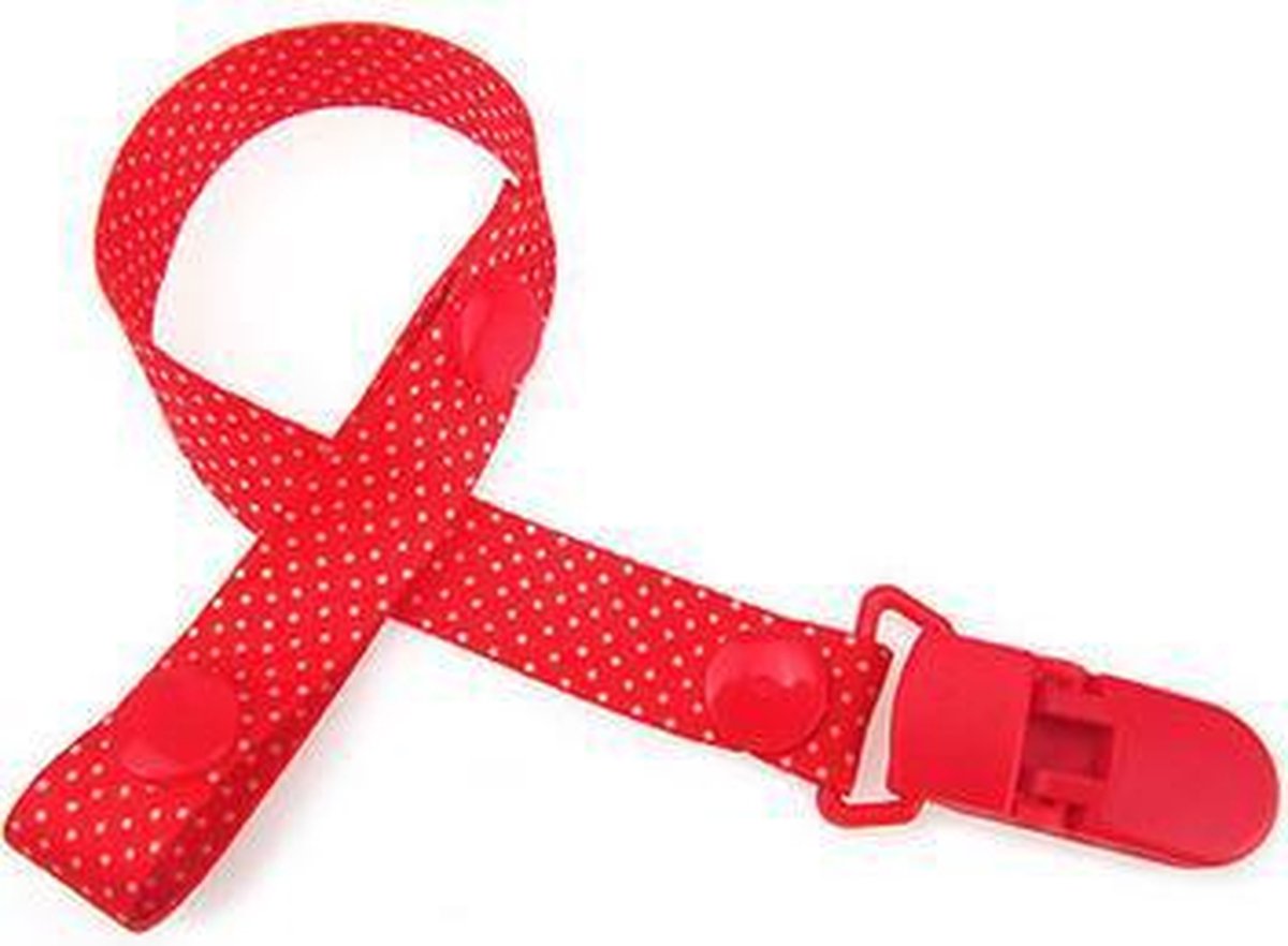 JillyBee - Speenkoord - Speen - Koord - Rood - Wit - Stipjes