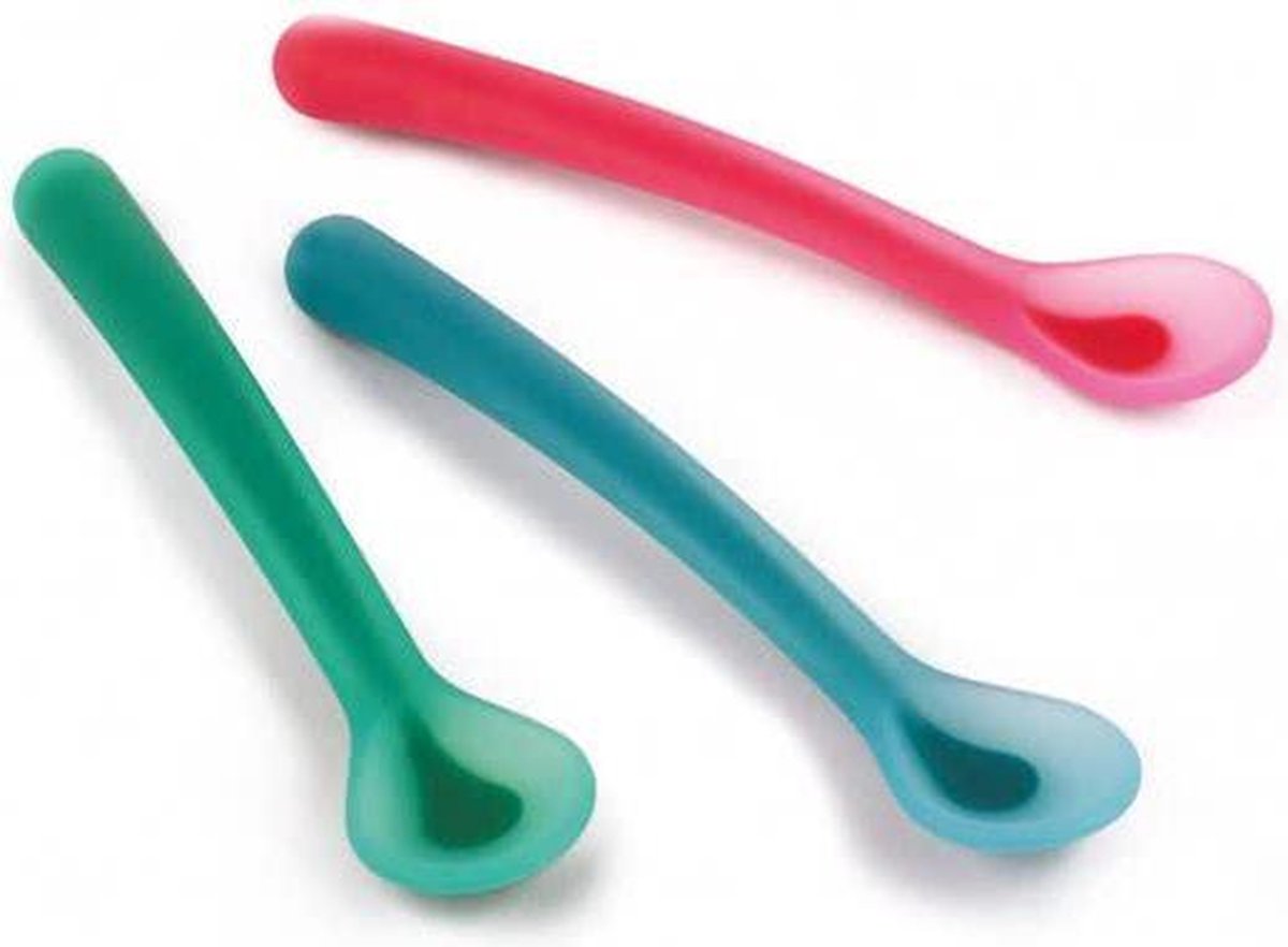 Booo Luxe Siliconen Lepel - Blauw