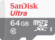 SanDisk MicroSDXC Ultra android 64GB 80MB/s Class 10 adapt
