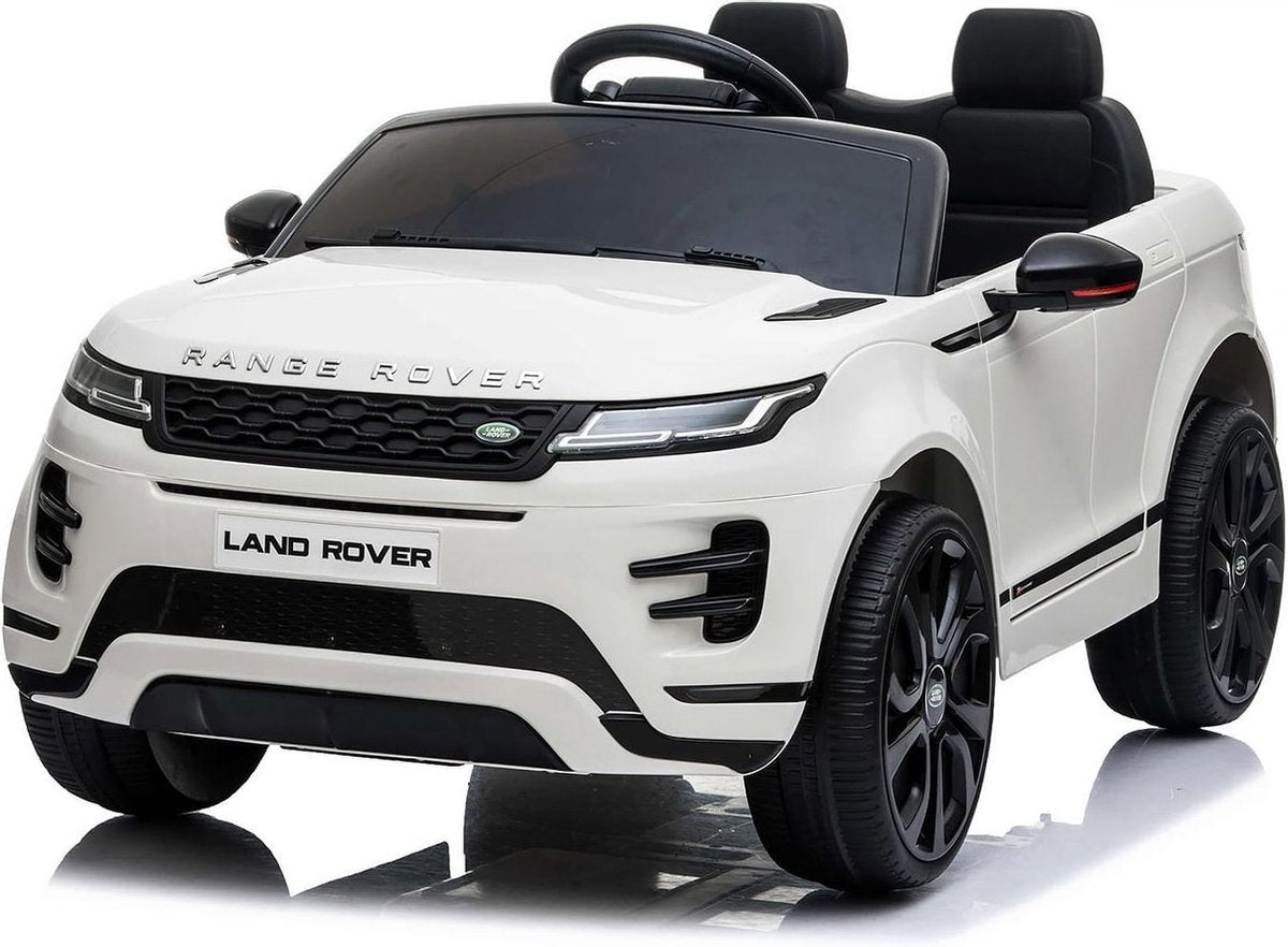 Elektrische auto range rover evoque wit