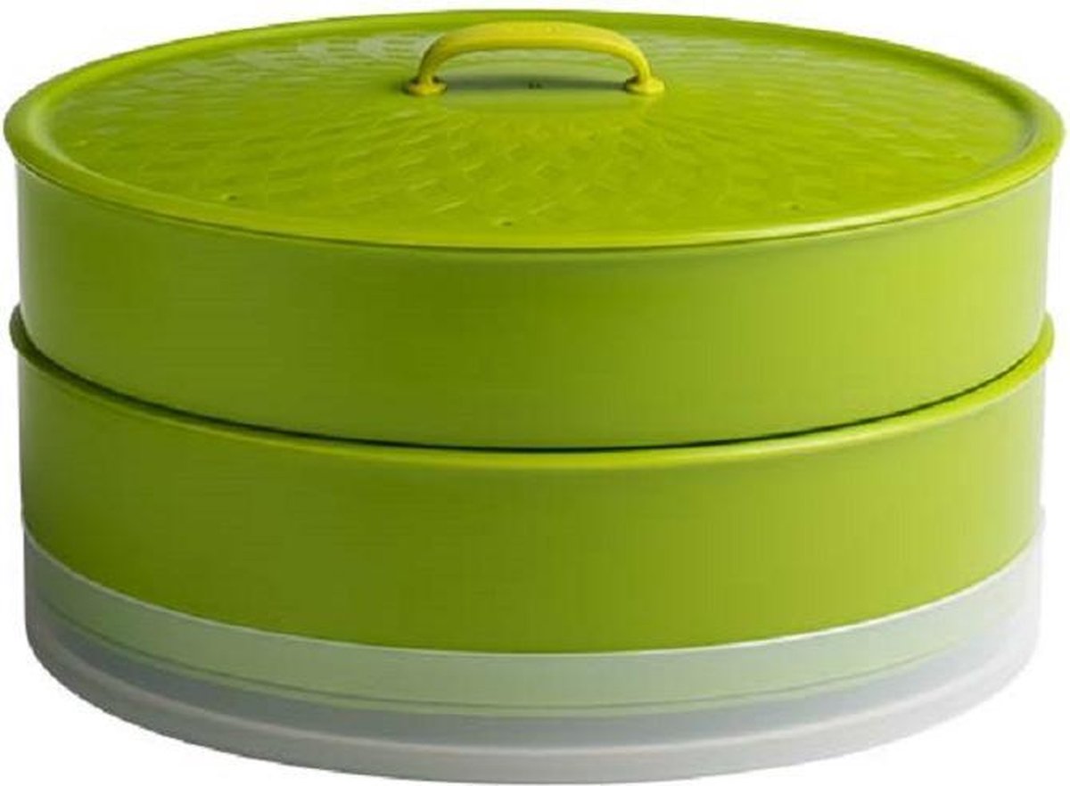 Chef'n Steamsum - Stomer - 2 niveaus - D:26cm - H:13cm En Yourkitchen E-kookboek - Heerlijke Smulrecepten