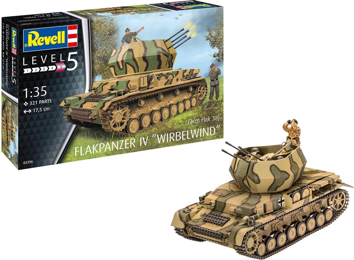 1:35 Revell 03296 Flakpanzer IV Wirbelwind Plastic kit