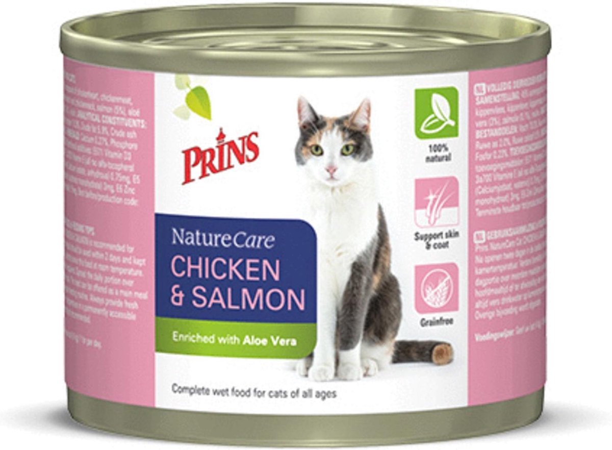 Prins Naturecare Cat Kip&Zalm - Kattenvoer - 400 g