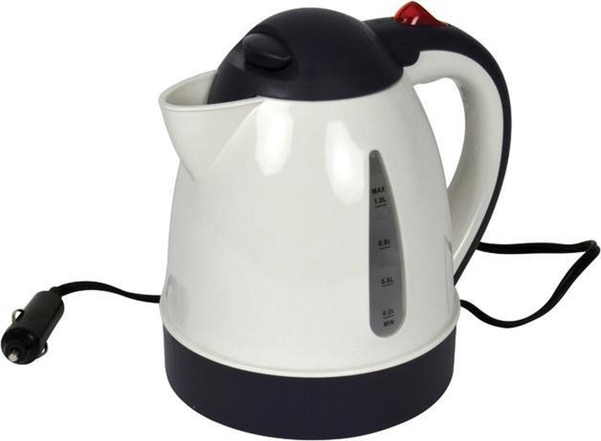 Carpoint - Camping waterkoker - Wit - 12 Volt