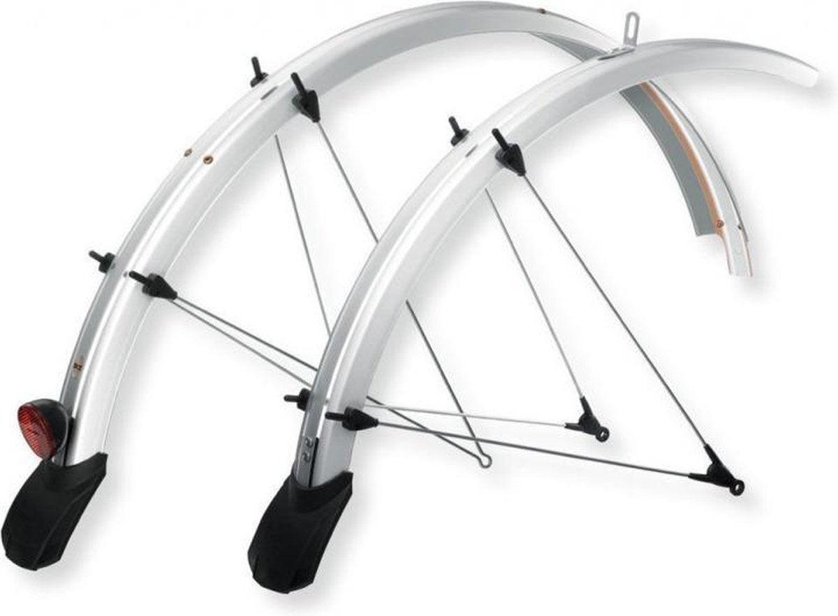 Sks Spatborden Set Bluemels Kunststof 28 Inch X 50 Mm Zilver