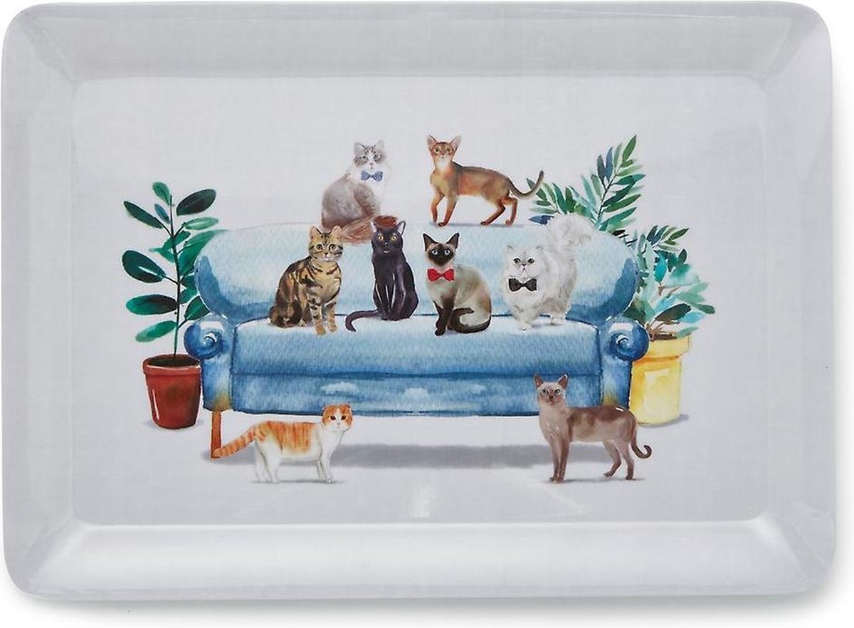 Dienblad Curious Cats