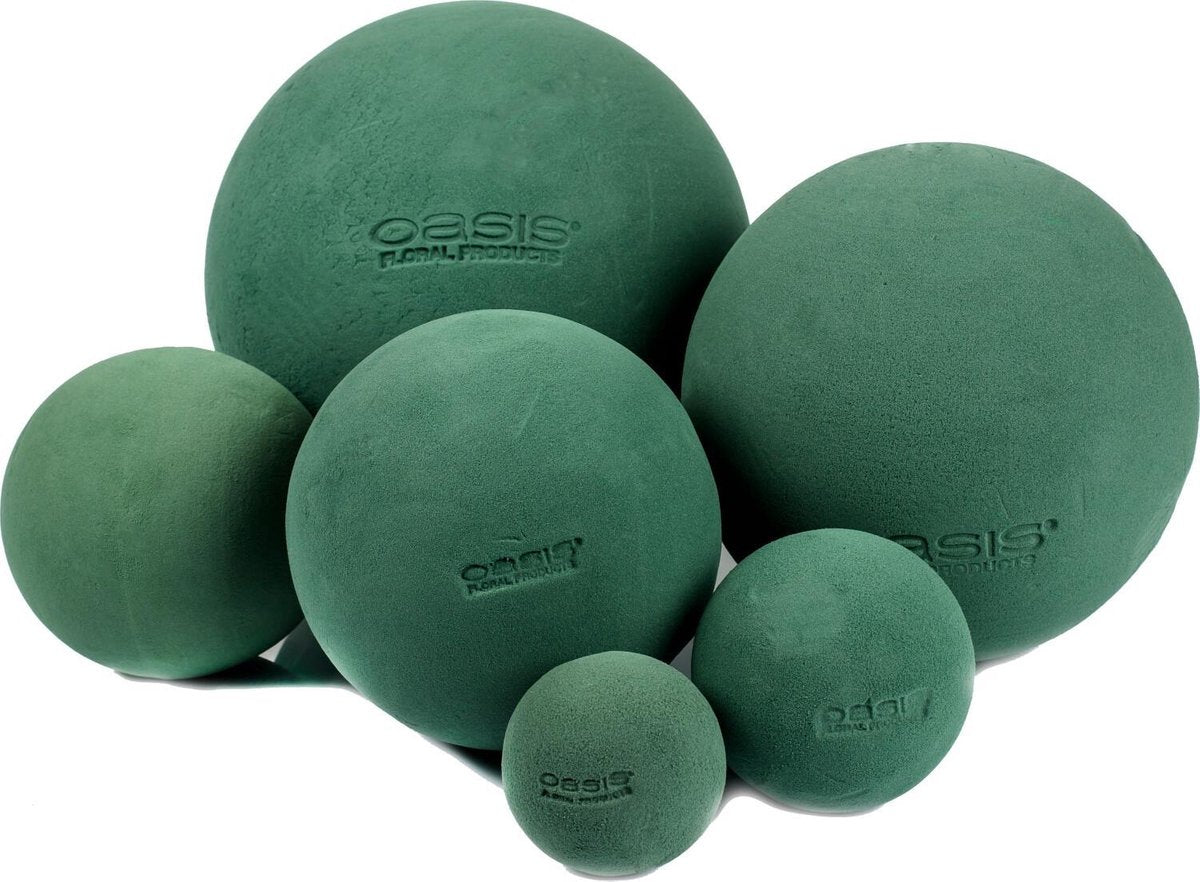 Oasis 'Ideal' bal Ø 12 cm - set van 3 stuks