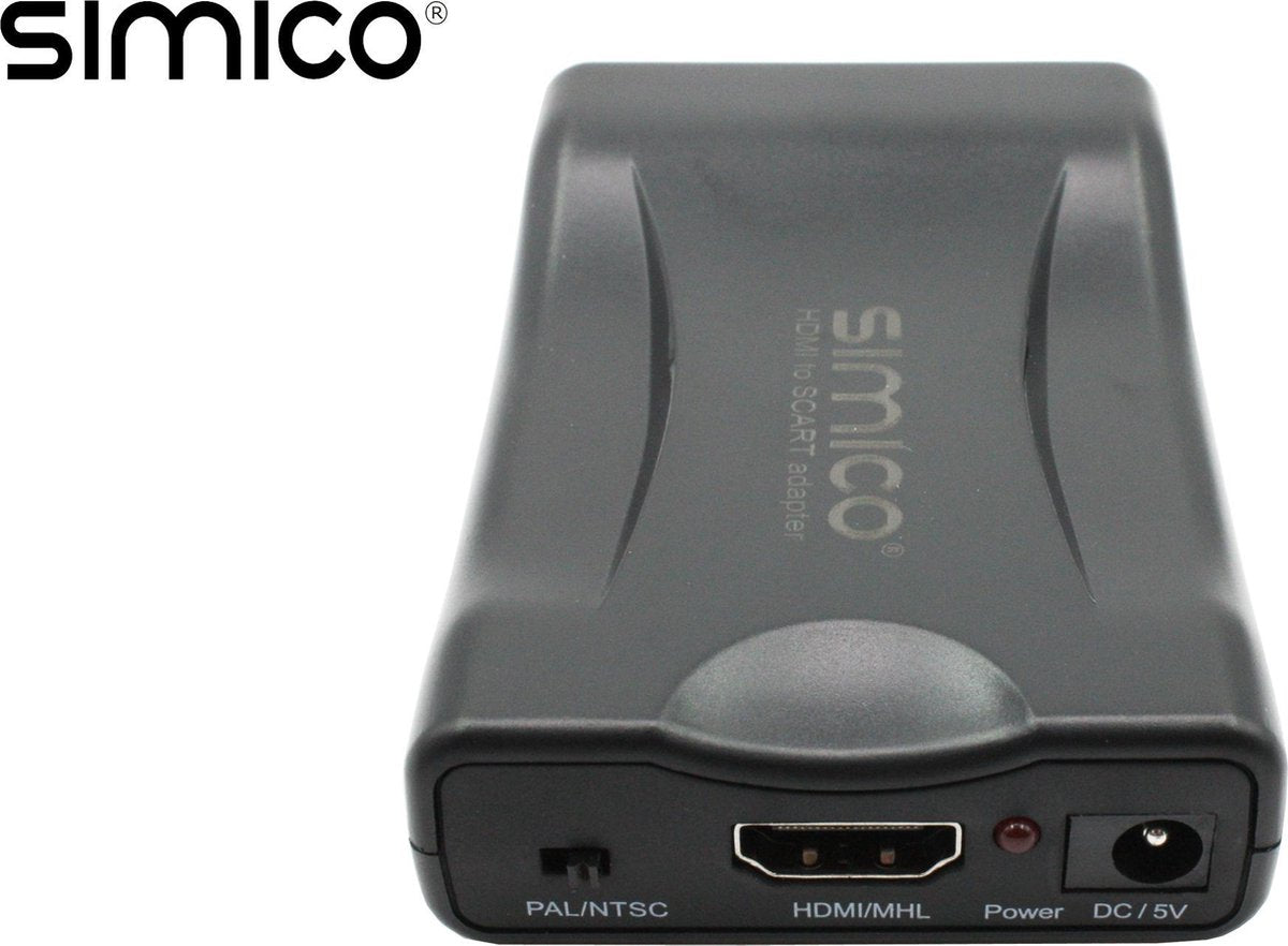 SIMICO HDMI naar Scart signaal adapter omvormer met 220V voeding