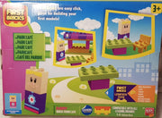 First Bricks Park -  Cafe - blokken - bouwen - roze